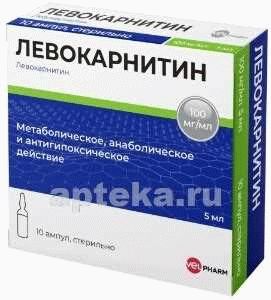 Показания активных веществ препарата Левокарнитин®